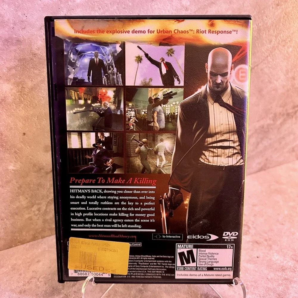 Hitman: Blood Money (PS2 Sony PlayStation 2, 2006) CIB With Manual Black Label